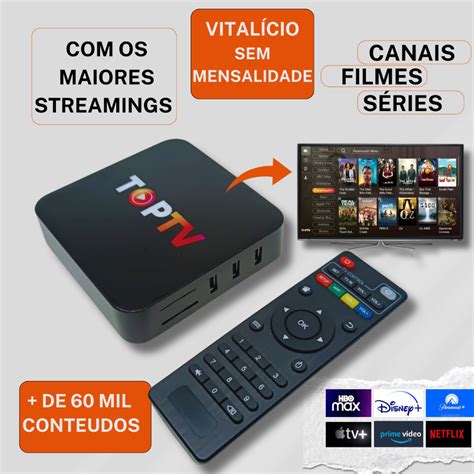 Smart Box Tv K Top Vitalicio Sistema Topi Tv Atualizado G Escorrega