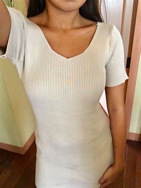 Ribbed Nude Beige Dress Women S Fashion Dresses Sets Dresses On