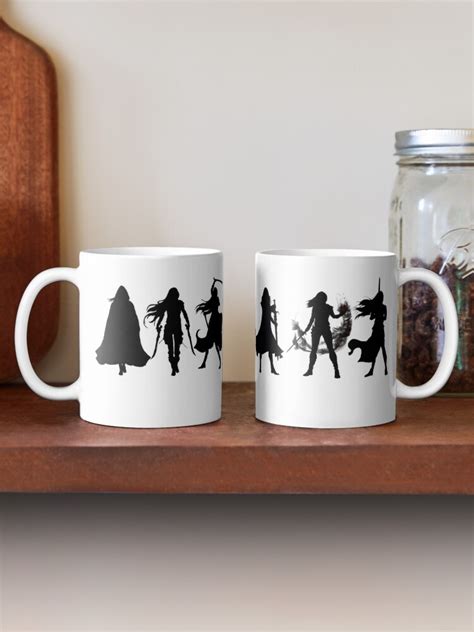 Throne Of Glass Cover Silhouettes Coffee Mug For Sale By Jenna240702 Redbubble