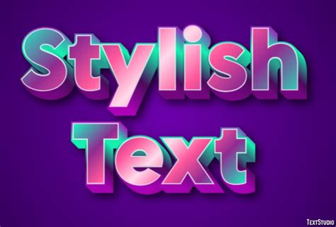 Stylish Text Text Effect and Logo Design Font