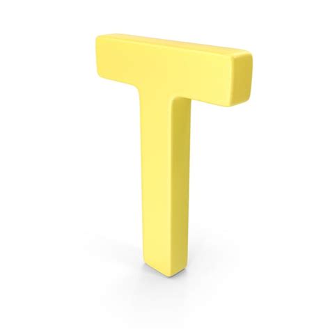 Yellow Letter T 3d Envato Elements