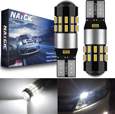 Amazon Fr Natgic T W W Ampoules Led Canbus Sans Erreur Smd