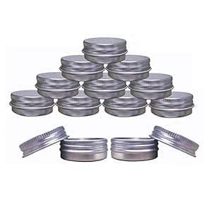 Amazon Joywee Aluminum Tin Jars Cosmetic Sample Metal Tins Empty