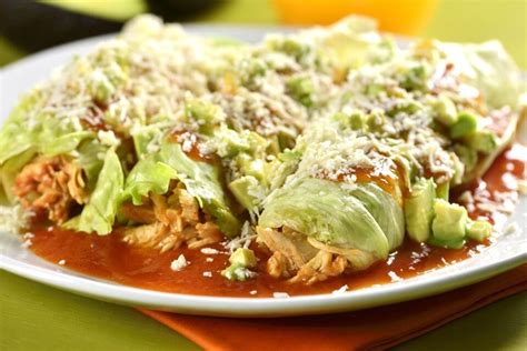 Arriba 53 Imagen Receta De Enchiladas De Lechuga Con Pollo Abzlocal Mx