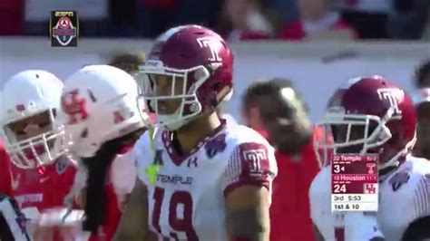 Robby Anderson Wr 19 Temple Owls Vs William Jackson Iii Cb 3