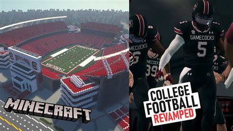 Comparing My Best Minecraft Stadiums To Ncaa College Football Revamped