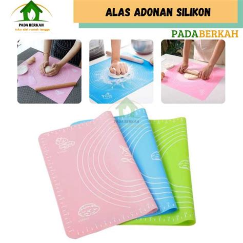 Talenan Plastik Silicon Rubber Mat Silpat Alas Tatakan Kue Roti Adonan