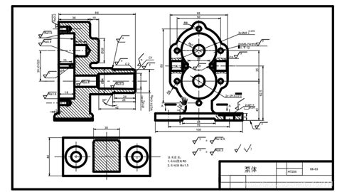 Autocad绘制齿轮泵装配图齿轮泵cad装配图 Csdn博客