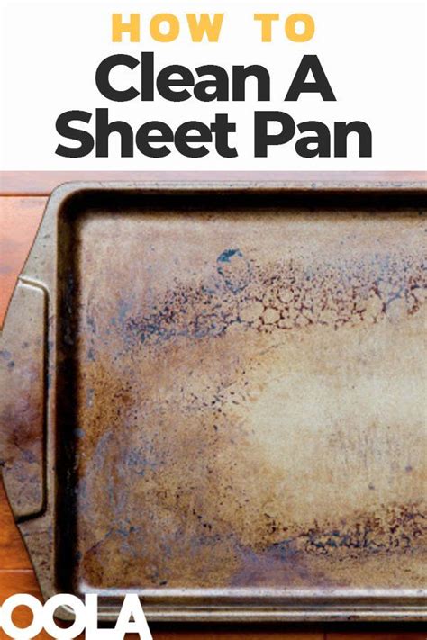 How To Quickly And Easily Clean A Sheet Pan Cleaning Recipes Cleaning Baking Sheets Cleaning