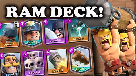 Best Battle Ram Challenge Deck Clash Royale Massive Win Chest