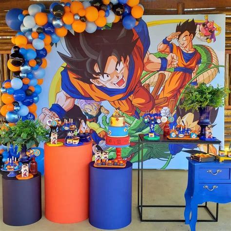 Festa Dragon Ball Z - Inspiração decoração festa de aniversário com tema dragon ball z em ...