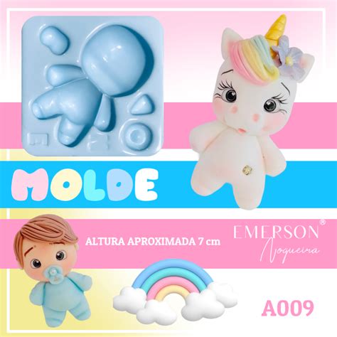 Molde De Silicone Animais A Emerson Arte