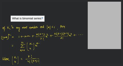 binomial series filo
