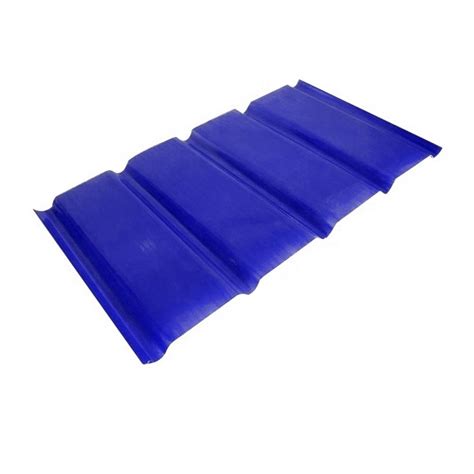 Paint Coated Cold Rolled Rectangular Blue FRP Roofing Sheet Thickness