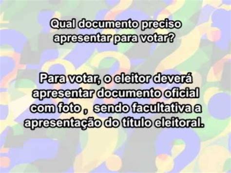 Quiz Eleições Qual documento preciso apresentar para votar YouTube