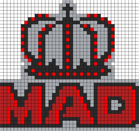 Mad Plus Crown Perler Bead Pattern Bead Sprites Misc Fuse Bead Patterns