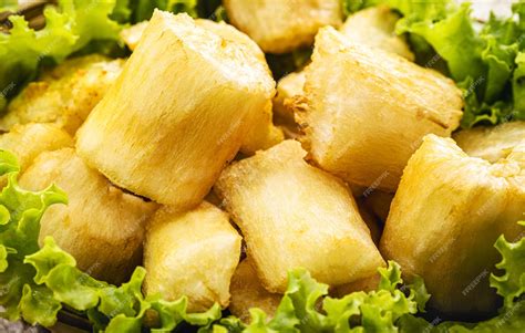 Premium Photo | Fried cassava snack made from cassava root and served ...