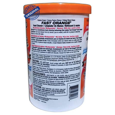 Permatex Fast Orange Pumice Cream Hand Cleaner Content G Mart