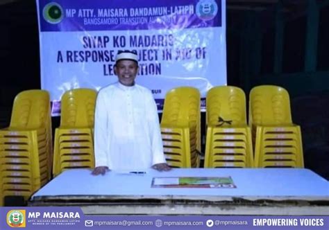 Mga Upuan At Lamesa Ipinamahagi Sa Mga Madrasa Sa Lanao Del Sur Mp