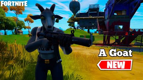 New A Goat Skin Gameplay Fortnite X Goat Simulator Set Youtube