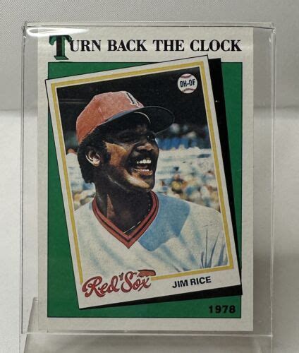 Topps Turn Back The Clock Jim Rice Ebay