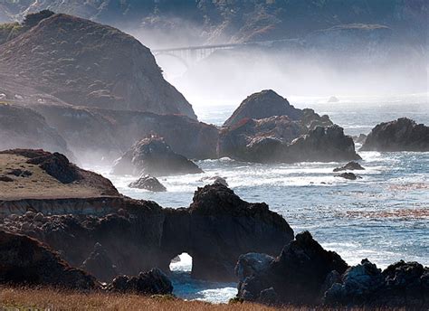 California Ocean Natural Bridge Morrow Bay Photo Northern