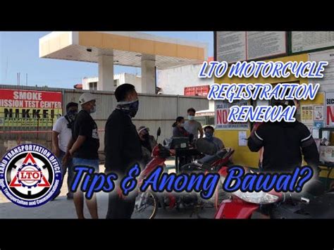 Renewal Of Motorcycle Registration Tips Kung Paano Mag Renew Ng