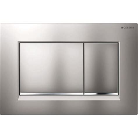 Geberit Sigma Plaque De D Clenchement Double Touche Chrome Mat