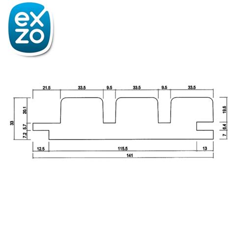 Thermo Ayous Blokprofiel Triple 33 Mm EXZO