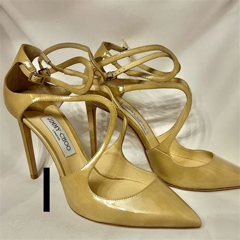 Jimmy Choo Shoes Jimmy Choo Strap Patent Leather Nude Poshmark