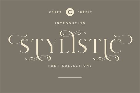 Stylistic Font Collections - Craft Supply Co