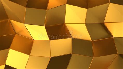 Luxury Gold Abstract Triangle Background Stock Illustration