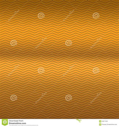 Embossing Zigzag Line On Metallic Background Stock Illustration