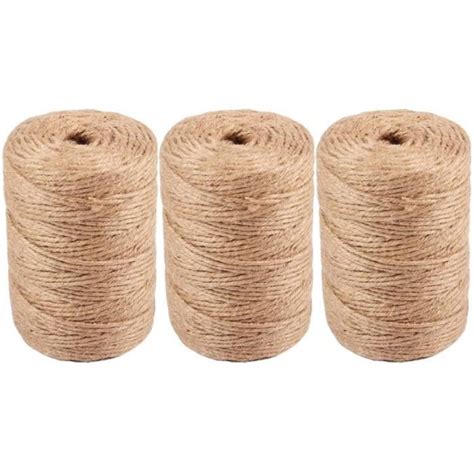 Rouleaux De Ficelle De Jute Tress Corde De Jute Naturel Pour