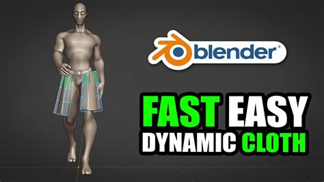 Dynamic Cloth Rigging And Animation In Blender Youtube