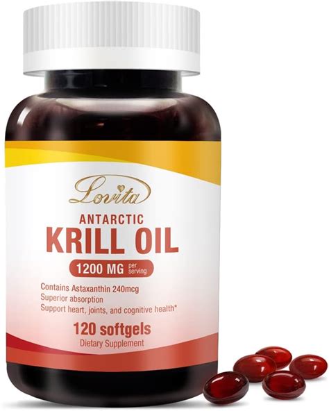 Lovita Aceite De Krill Mg Con Astaxantina Suplemento Epa Dha Omega