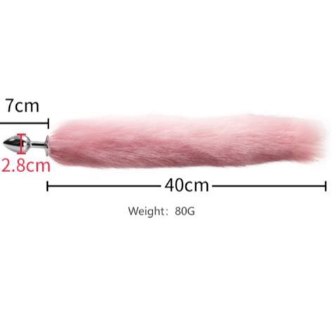 FOX TAIL PINK ANAL BUTT PLUG Teasemenow