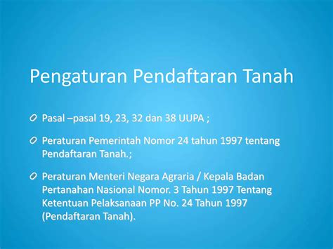 Viii Pendaftaran Dan Peralihan Hak Atas Tanah Ppt