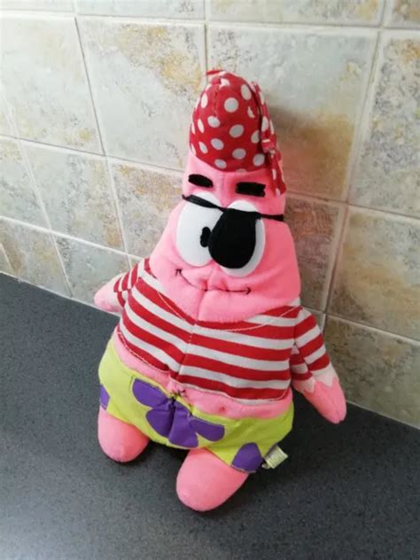 SPONGEBOB SQUAREPANTS PIRATE Patrick Pirate 2005 Soft Plush Toy 12