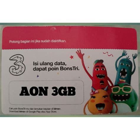 Jual Voucher TRI AON 3GB JABODETABEK Shopee Indonesia