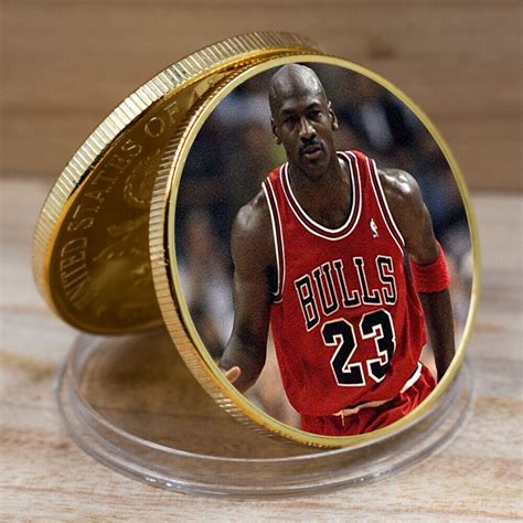 Rare Michael Jordan Collector Medal Gold Plated With Color - Etsy