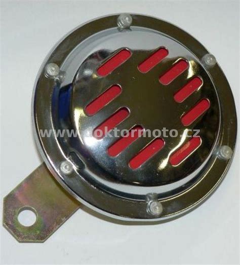 Klakson 12V KS-713C chrom JAWA,ČZ