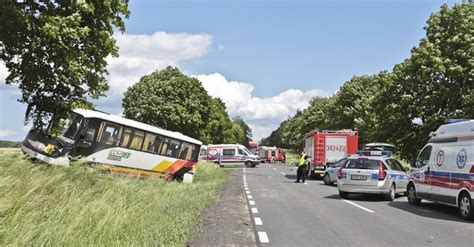 Wypadek autobusu koło Sulechowa 28 dzieci w szpitalu Gazeta Lubuska