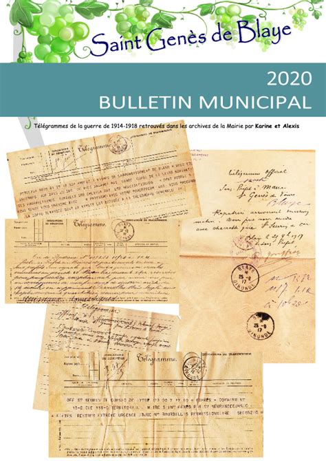 Bulletin Municipal Saint Gen S De Blaye