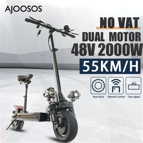 Patinete eléctrico de 2000W Scooter con Motor Dual 60km de