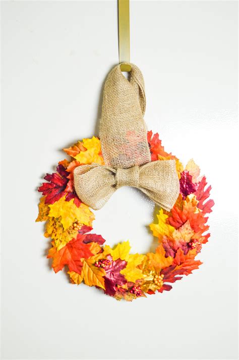 Autumn Leaf Wreath Craft