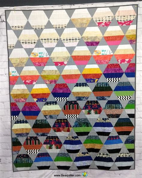 Leftover binding strips turned into a quilt - Beaquilter