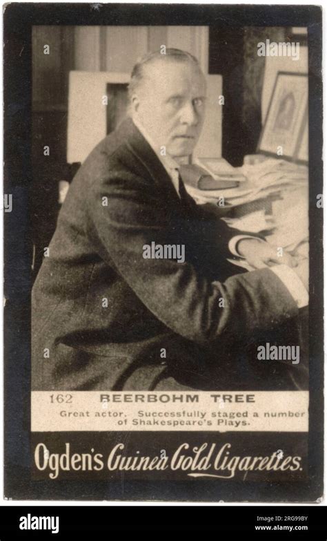 Sir Herbert Beerbohm Tree 1852 1917 English Actor And Theatre