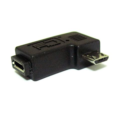 10pcslot 90 Degree Right Angle 5pin Micro Usb B Male To Female Adapter Converter Connector