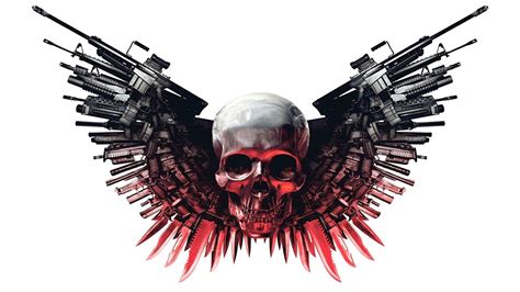 Skull And Guns Wallpaper